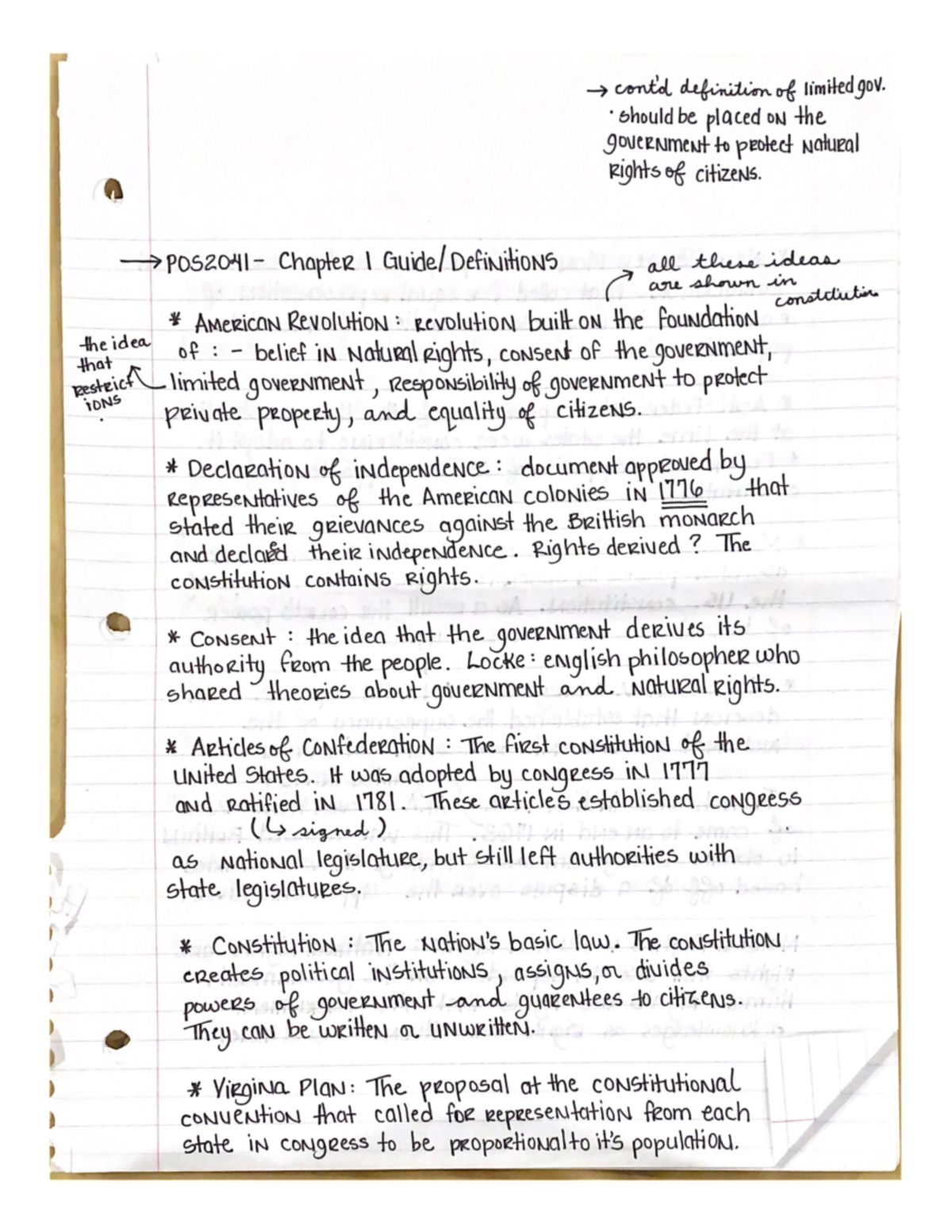 National Government - Midterm Review - POS2041 - Studocu