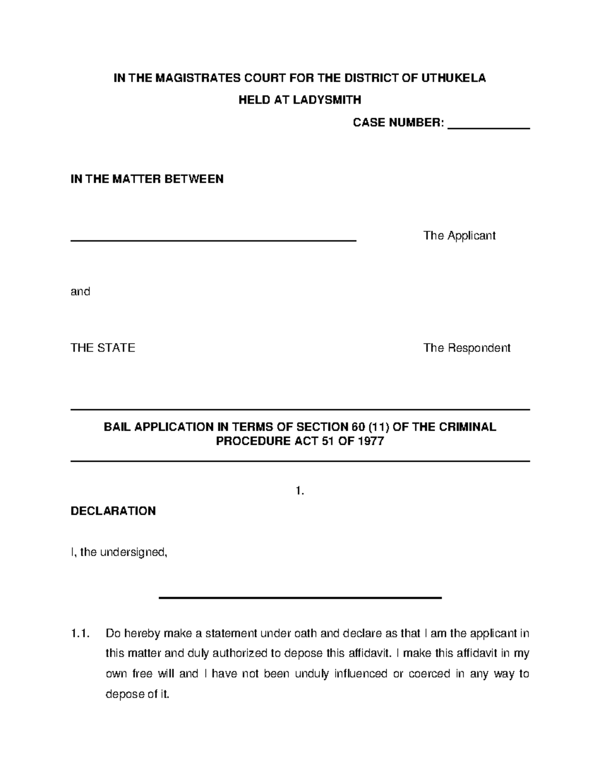 BAIL Affidavit - This study material would assists law students and ...