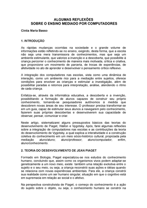 O básico das teorias do desenvolvimento: Piaget e Vygotsky