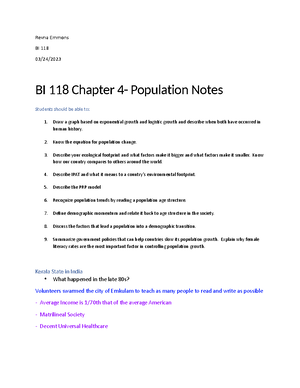 Bi 118 Chapter 5 Part 1 Notes - Revna Emmons BI 118 03/30/ Bi 118 ...