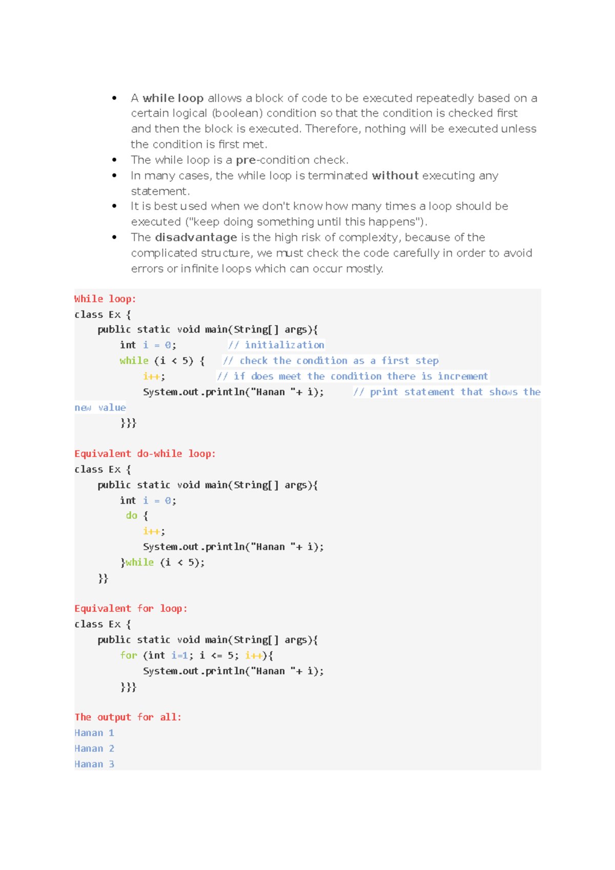 Discussion forum Unit 2 - A while loop allows a block of code to be ...
