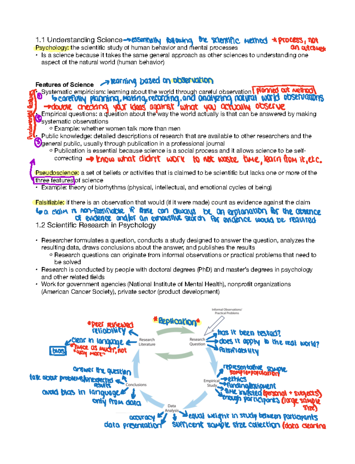 Chapter 1 The Science Of Psychology - 1 Understanding Science ...