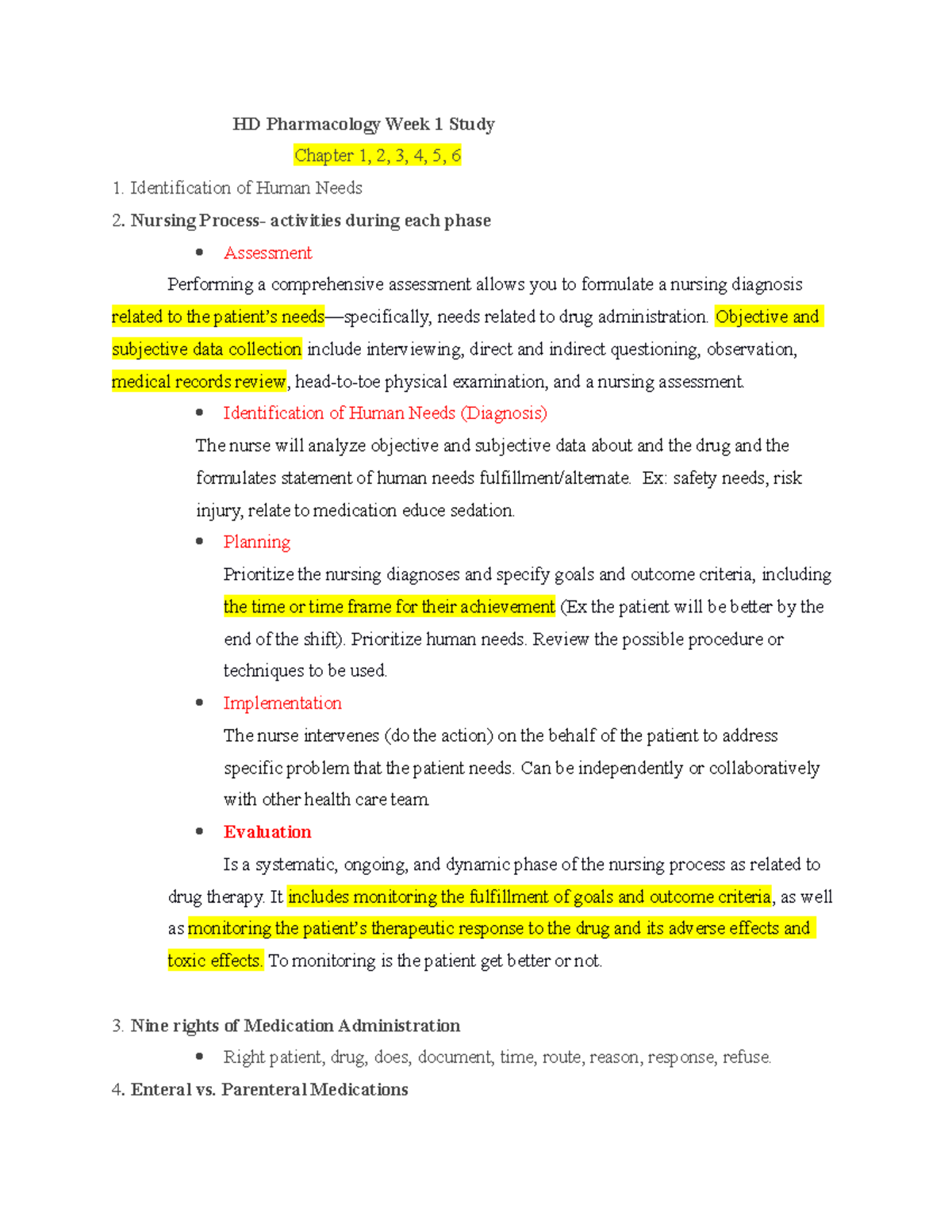 Pharmacology Week 1 Study Guide By Dr - HD Pharmacology Week 1 Study ...