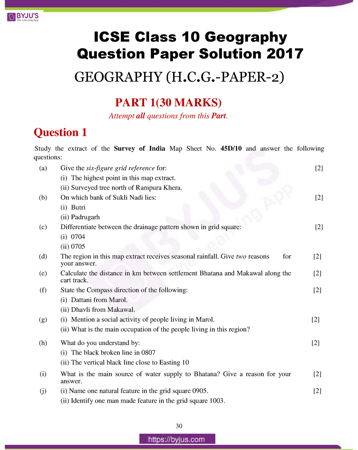 geography case study questions class 10