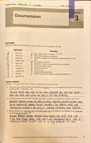 ATI Engage Fundamentals Case Study Gas Exchange With Concept Map ...