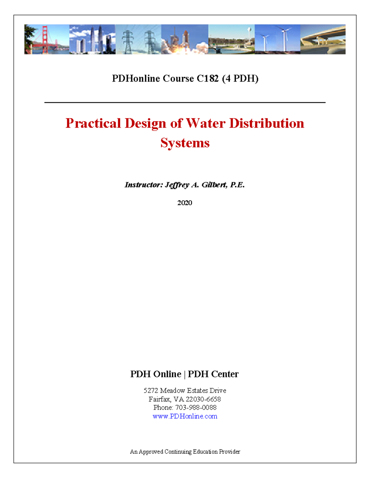 Design water - PDHonline Course C182 (4 PDH) Practical Design of Water ...