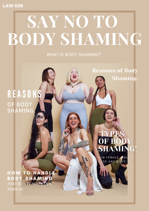 Anti-Body Shaming - Say no to body shaming, stop body shaming