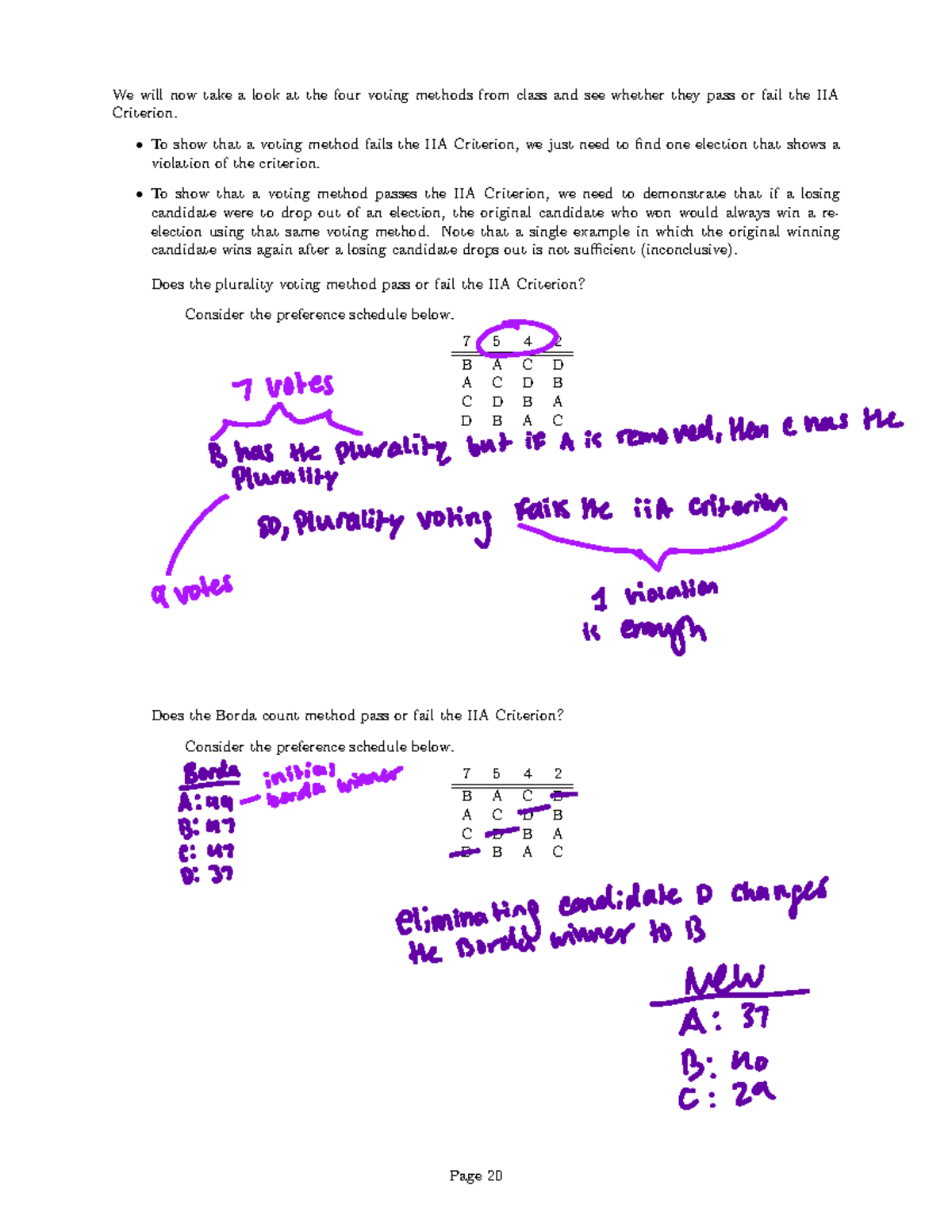 Voting Theory 20 We Will Now Take A Look At The Four Voting Methods 