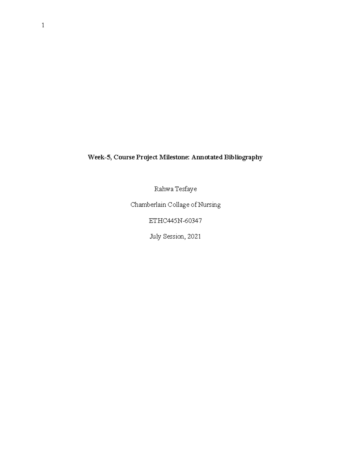 week 5 assignment course project milestone annotated bibliography