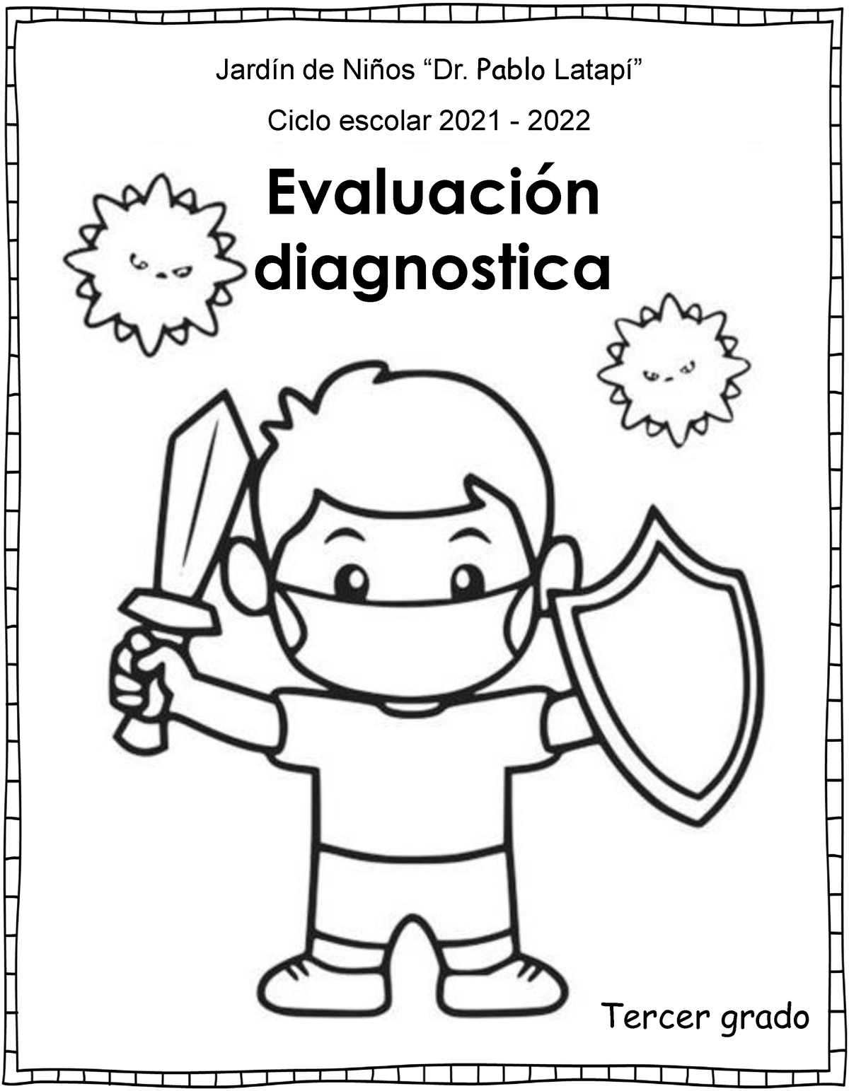 Evaluacion diagnostica d eingreso al curso preescolar - Diagnostico e  intervención - Studocu