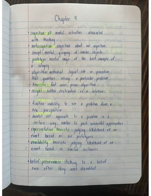 Chapter 6 Textbook Notes - PSYC 1300 - Studocu