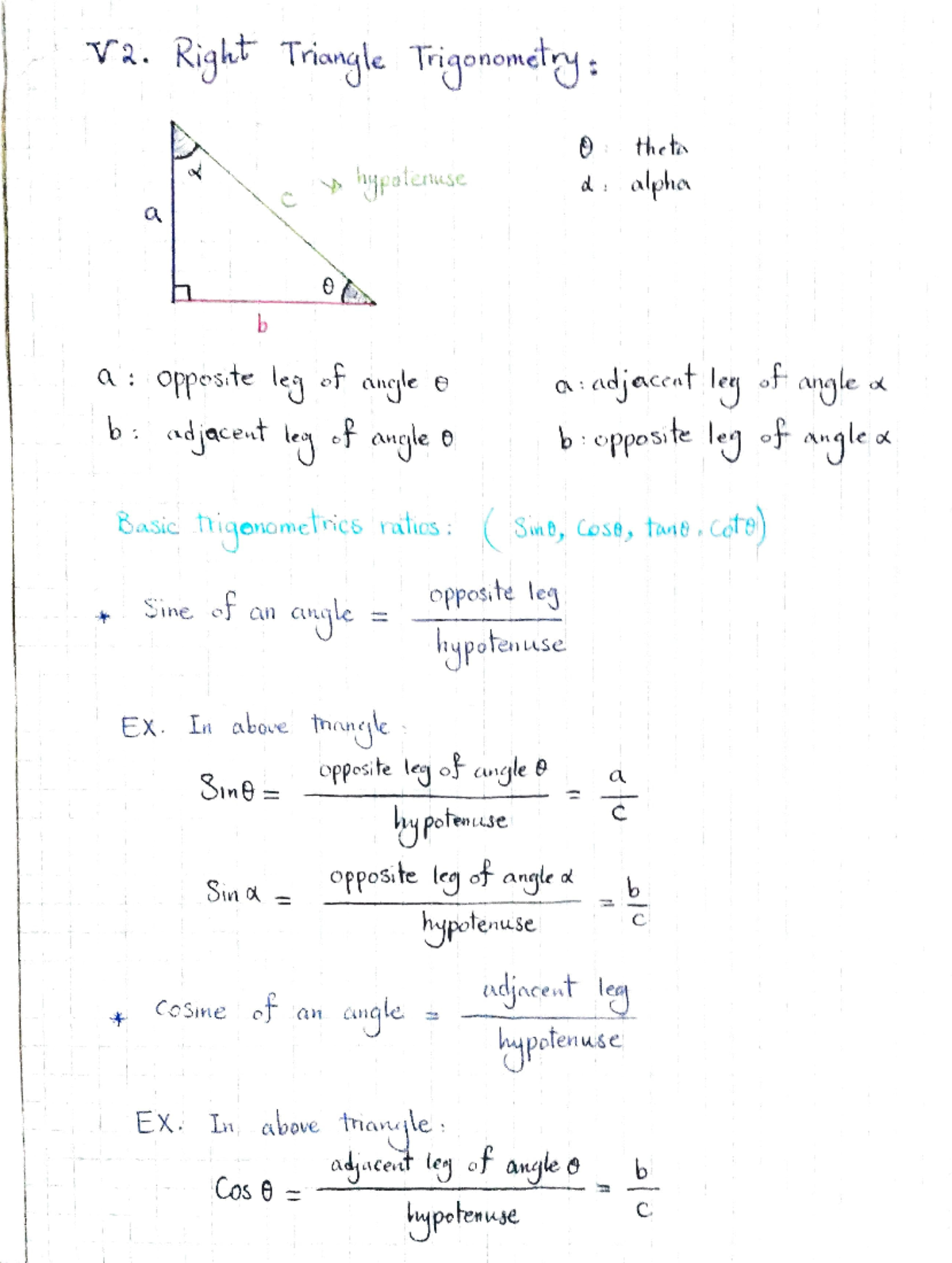 Right Triangle Trigonometry Unit 5 module 2 - VA. Right Triangle ...