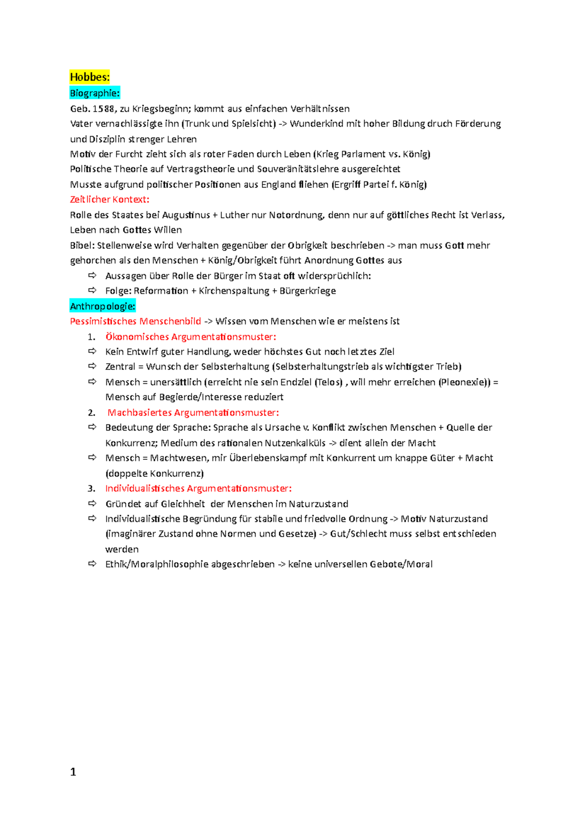 The Body On The Beach Zusammenfassung Deutsch Hobbes Zusammenfassung - Hobbes: Biographie: Geb. 1588, zu Kriegsbeginn