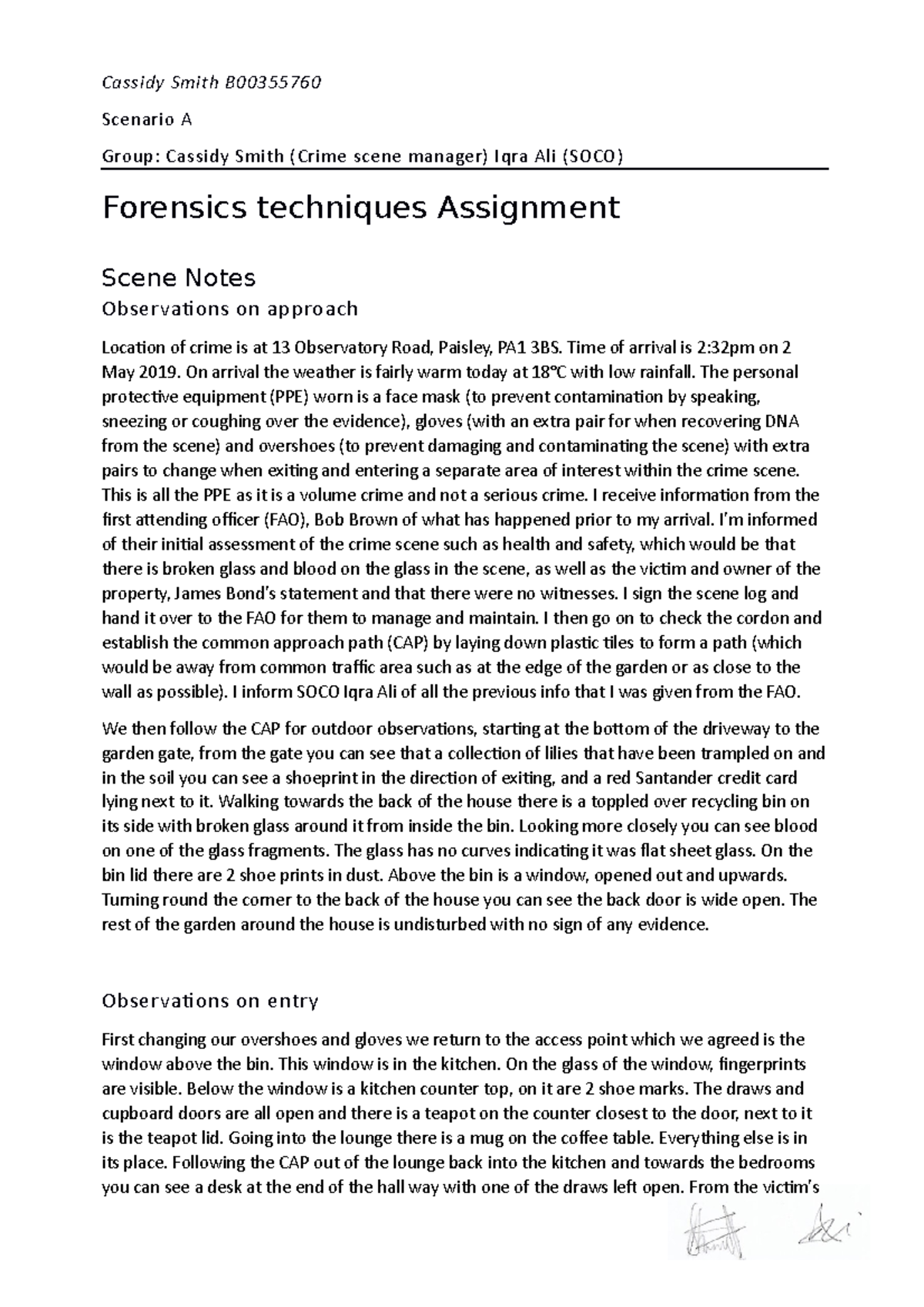 crime-scene-scenario-a-report-cassidy-smith-b-scenario-a-group