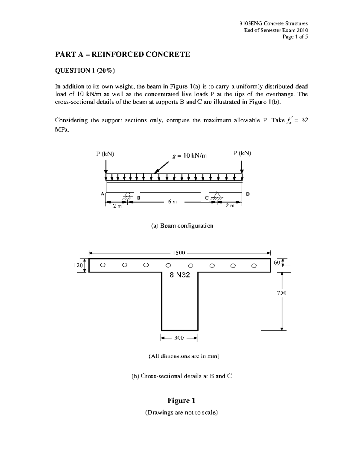 3103ENG Final Exam Questions End of Semester Exam 2010 Page 1 of 5