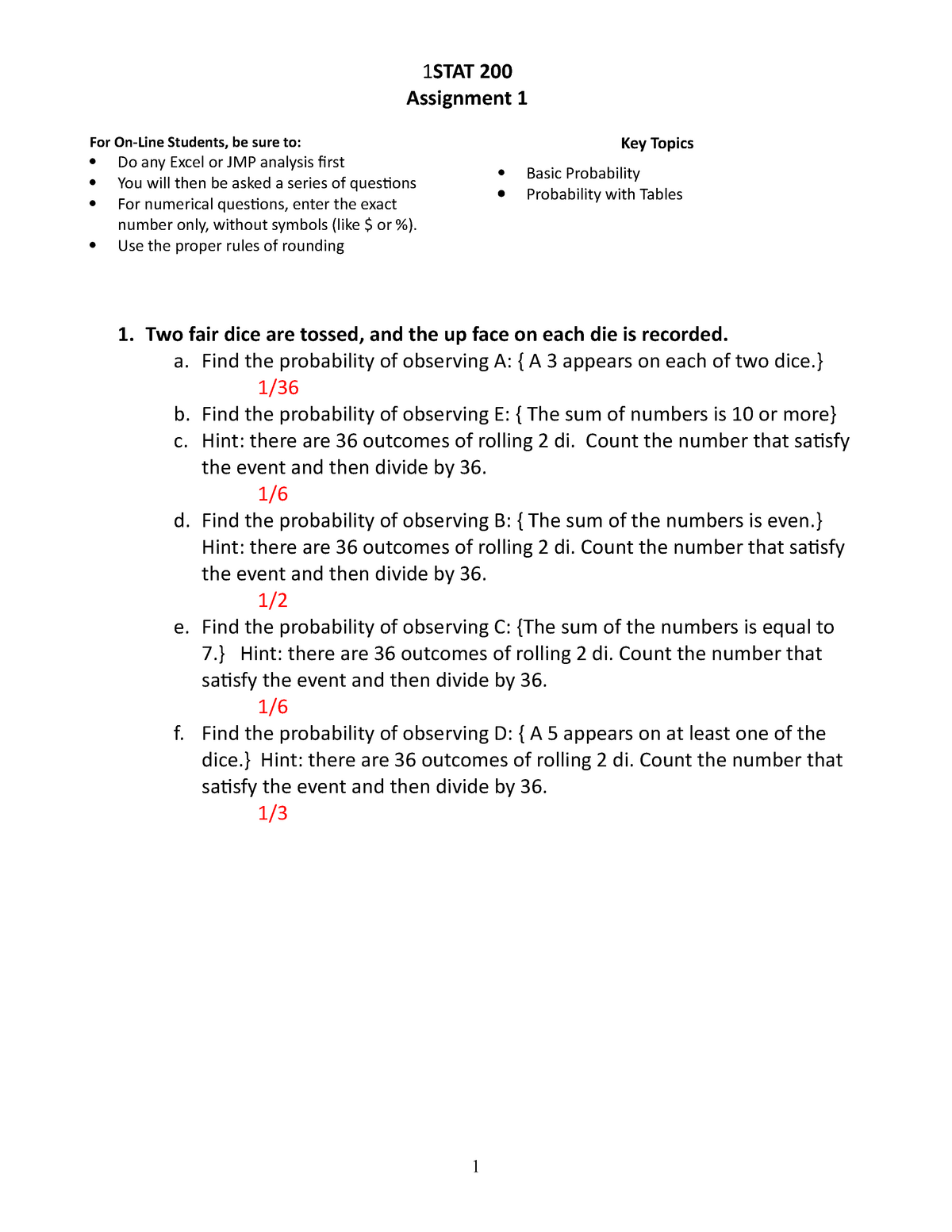 assignment 3 stat 200