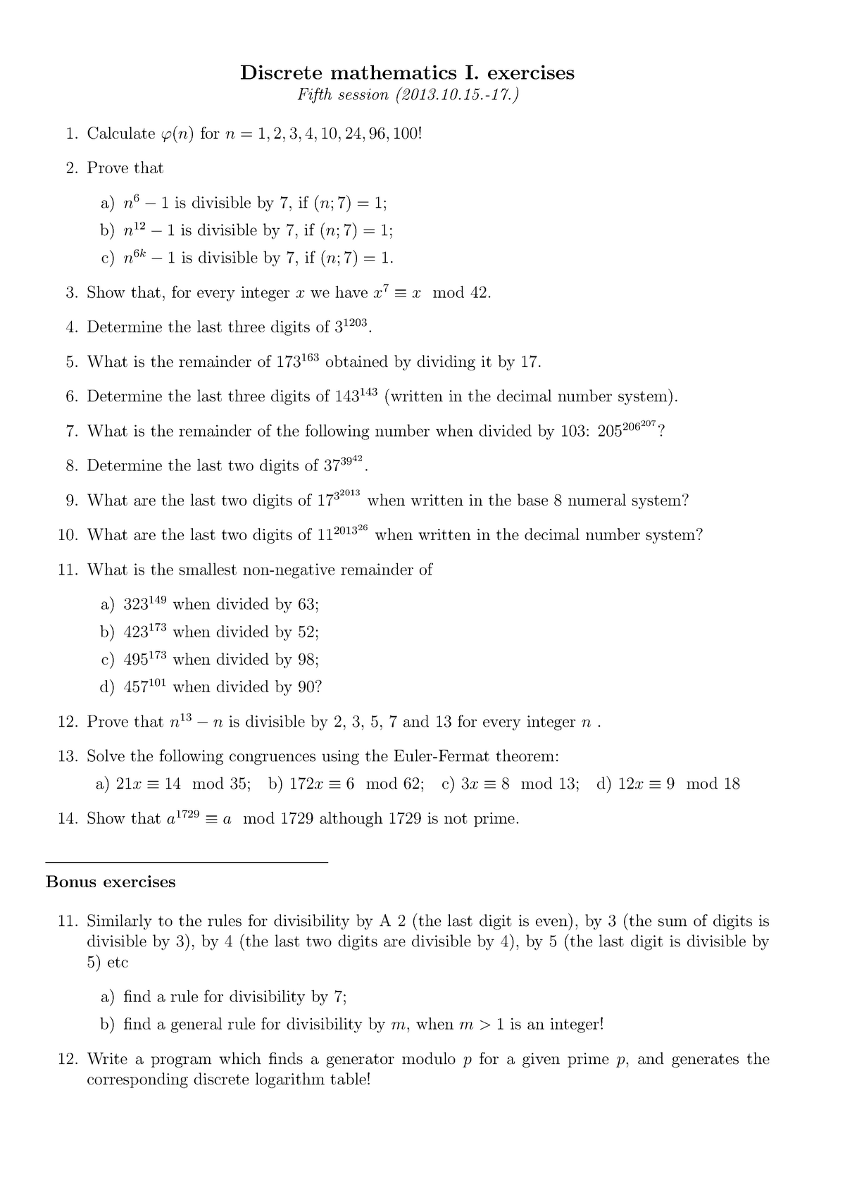 Dm1-ex05 - Practical Exercises For Discrete Math. - Discrete ...