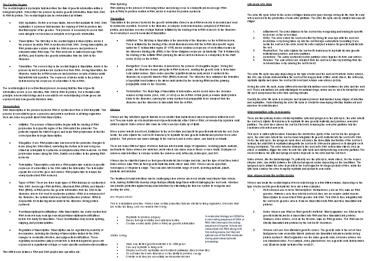 cheat-sheet-weeks-5-8-the-central-dogma-the-central-dogma-is-a