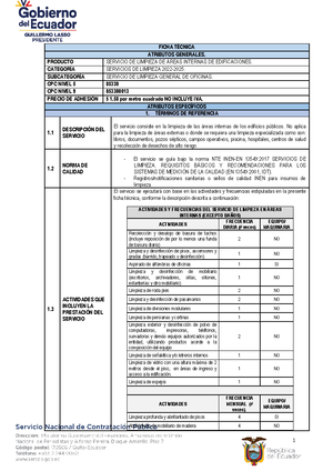 Pliego procedimiento FISP- Sercop-002-2022 - SERVICIO NACIONAL DE ...