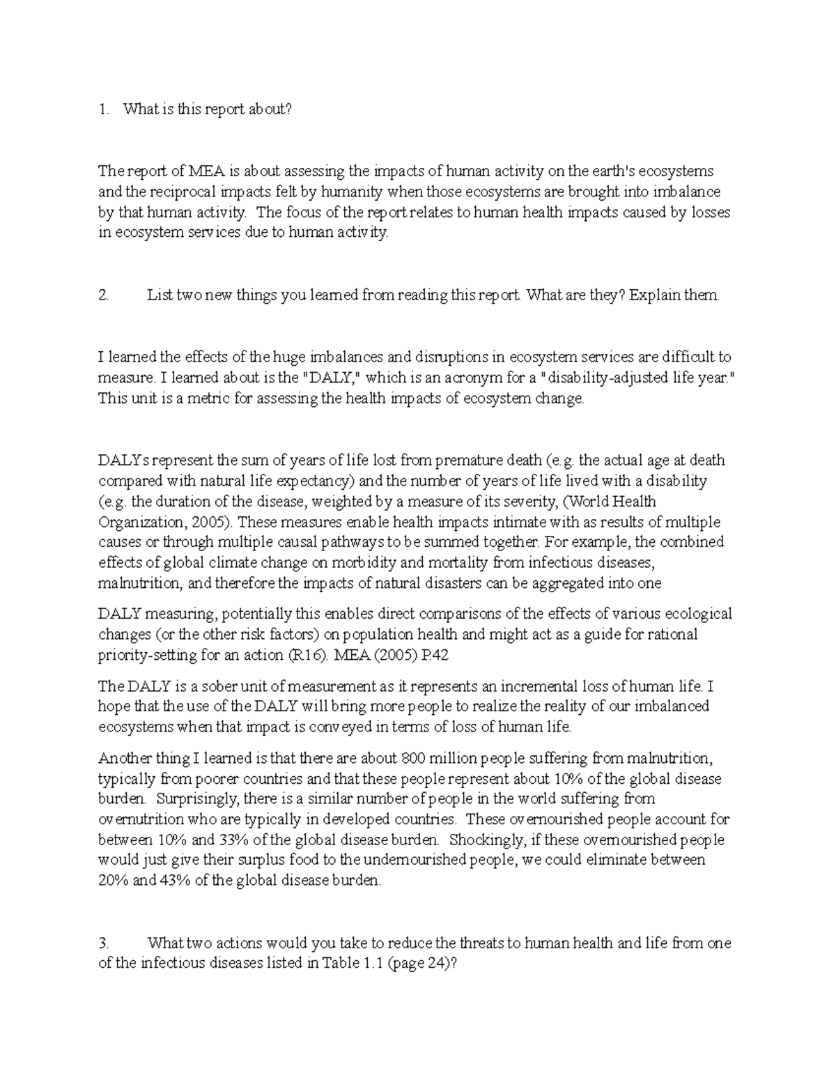 Discussion Post 4 - Term 1 - What is this report about? The report of ...