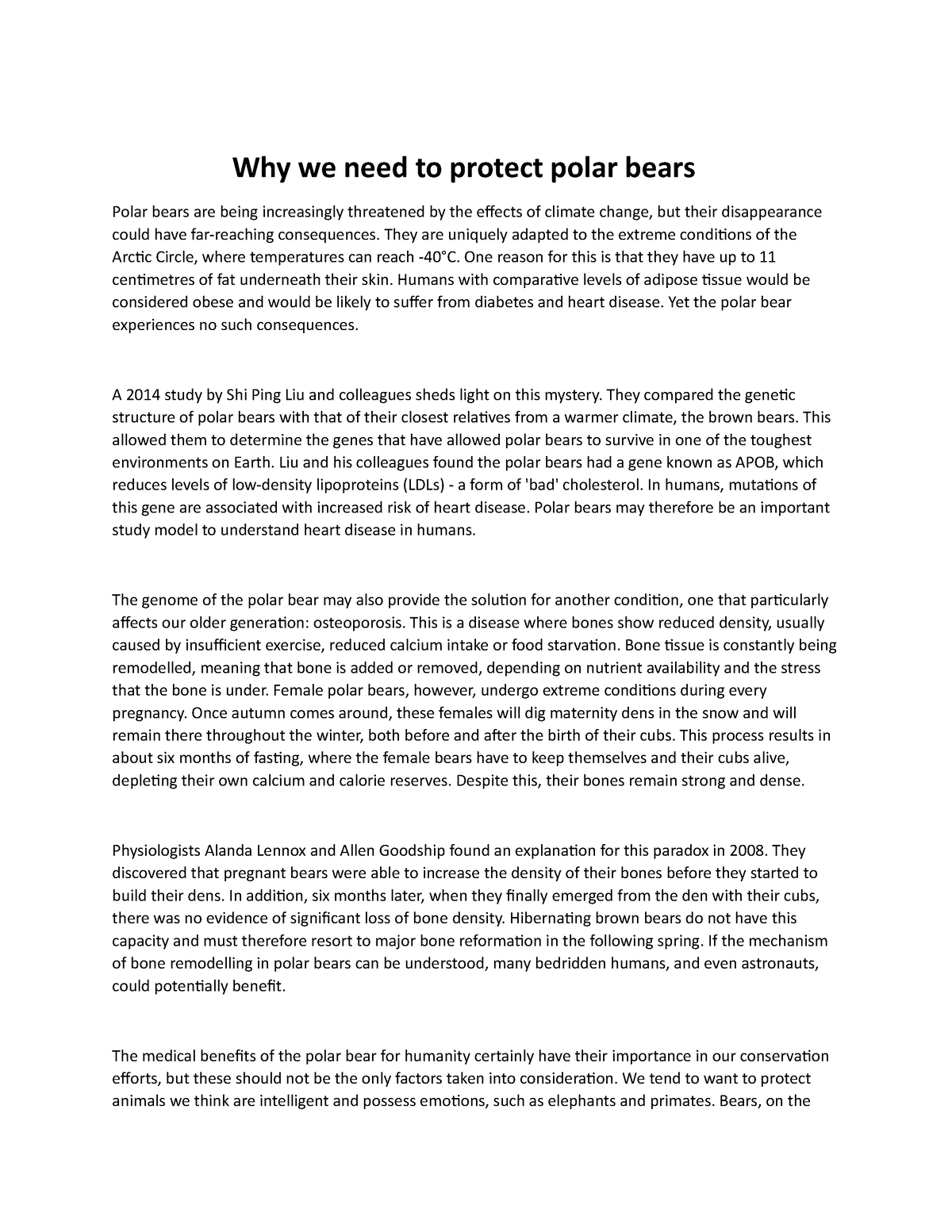 Why We Need To Protect Polar Bears They Are Uniquely Adapted To The   Thumb 1200 1553 