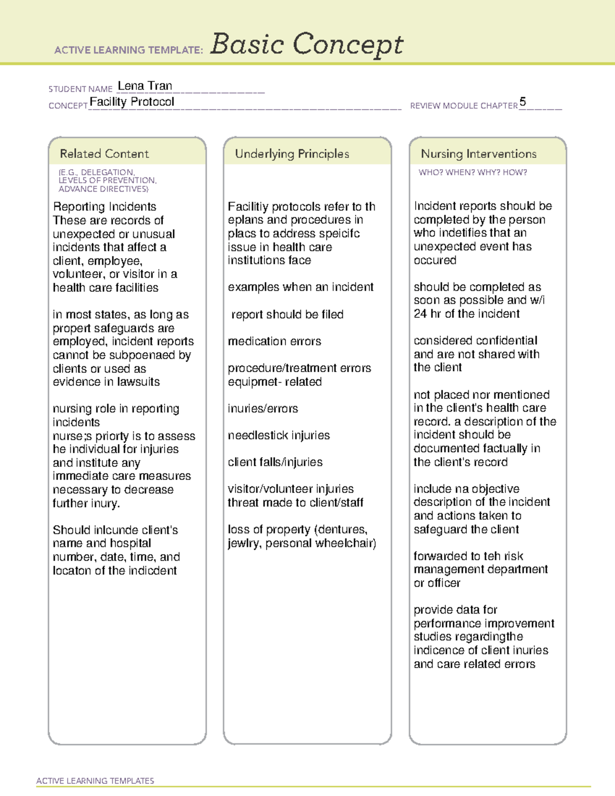 Ati Basic Concept 2:2 - Ati Notes - Active Learning Templates Basic 