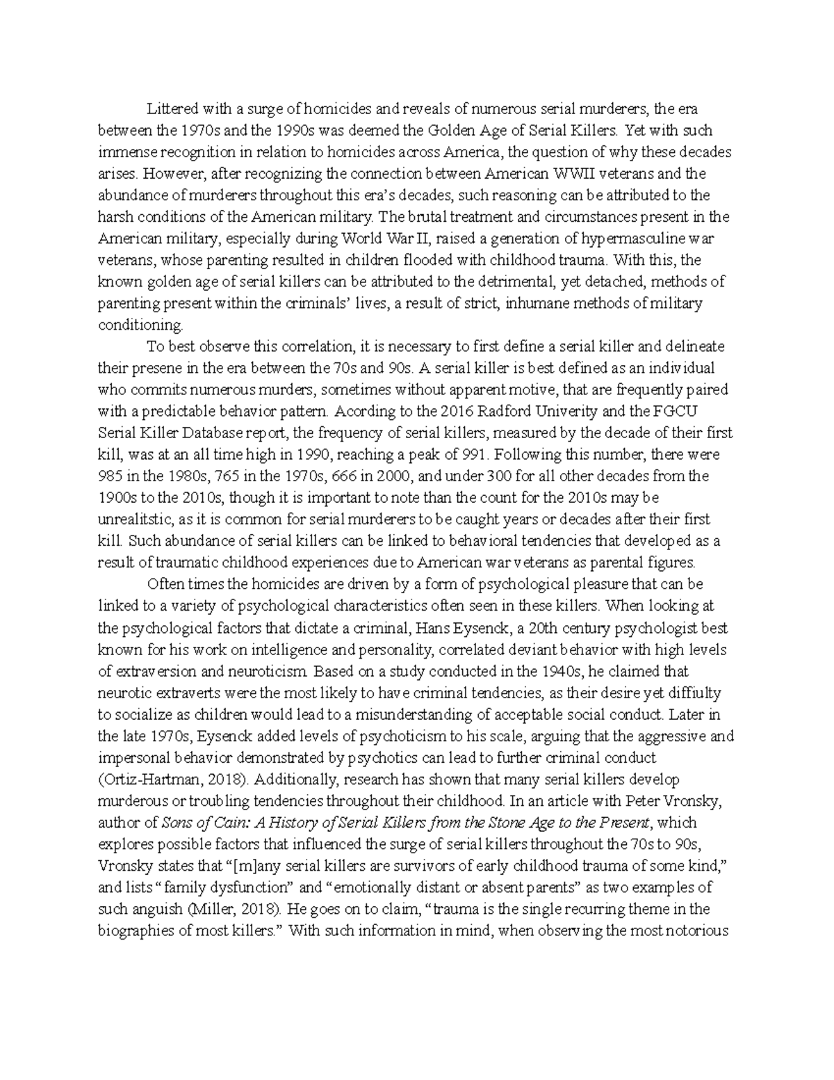 Political Science Research Paper - Littered with a surge of homicides ...