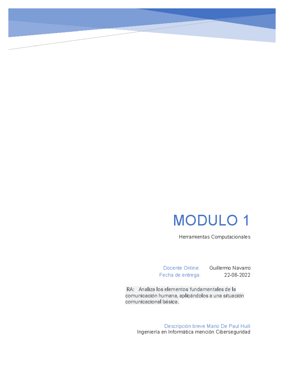 Mario De Paul - 2 - lecciones - MODULO 1 Herramientas Computacionales ...