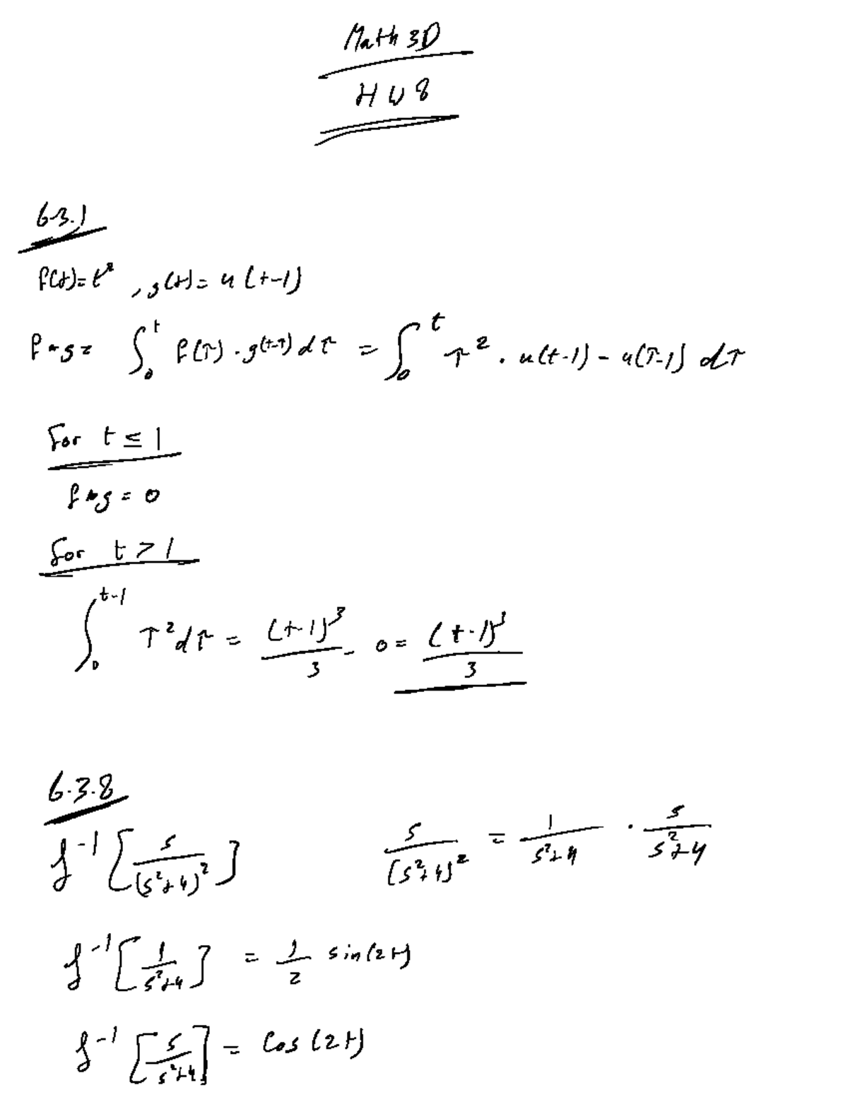 Math 3d hw 8 - assignment #8 in this class - t fct E g t u t 1 f ga f f ...