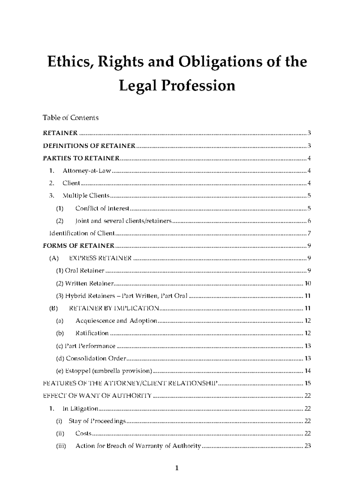Ethics Law degree Ethics, Rights and Obligations of the Legal