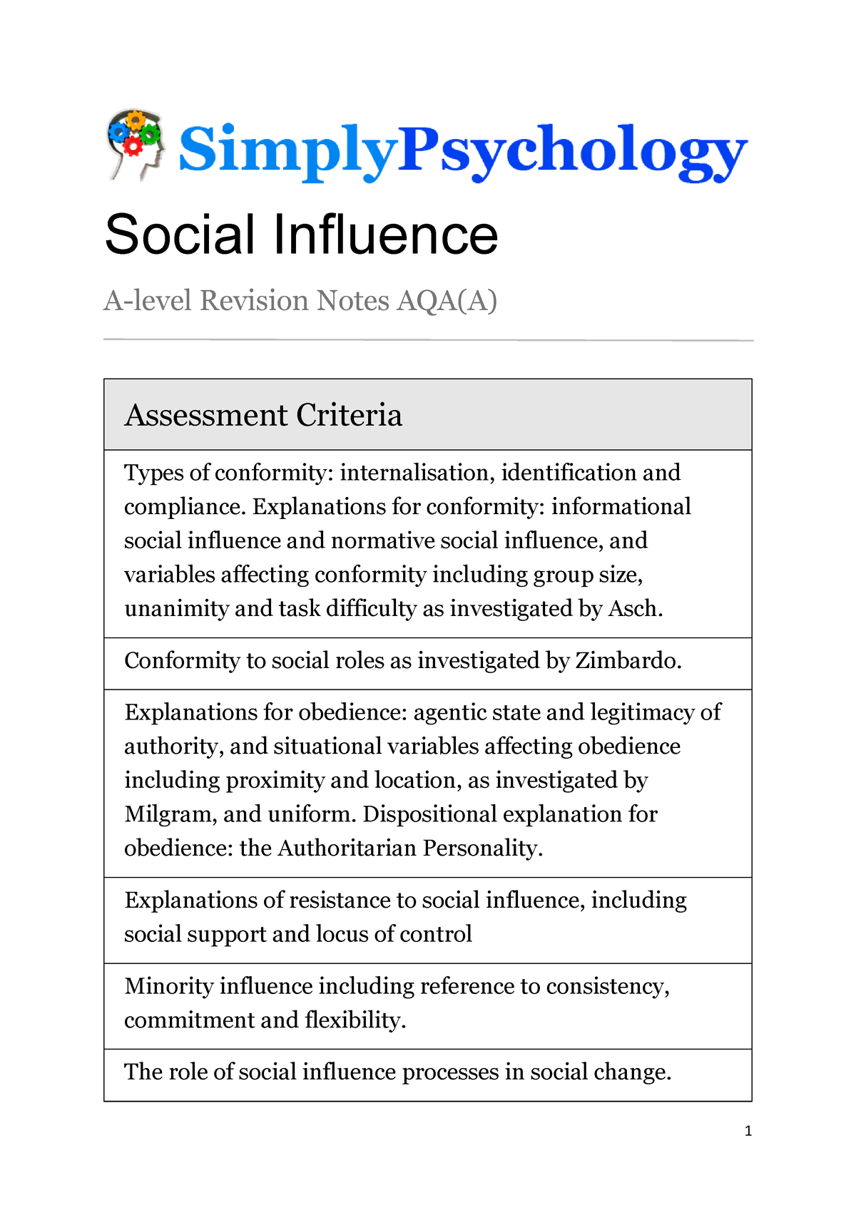 social influence psychology case study