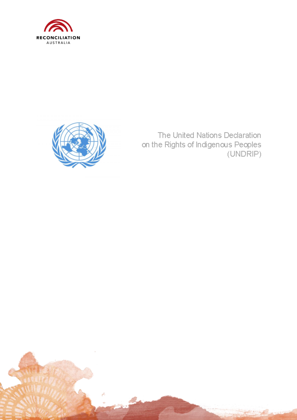 Reconciliation Australia United Nations Declaration on the Rights of ...