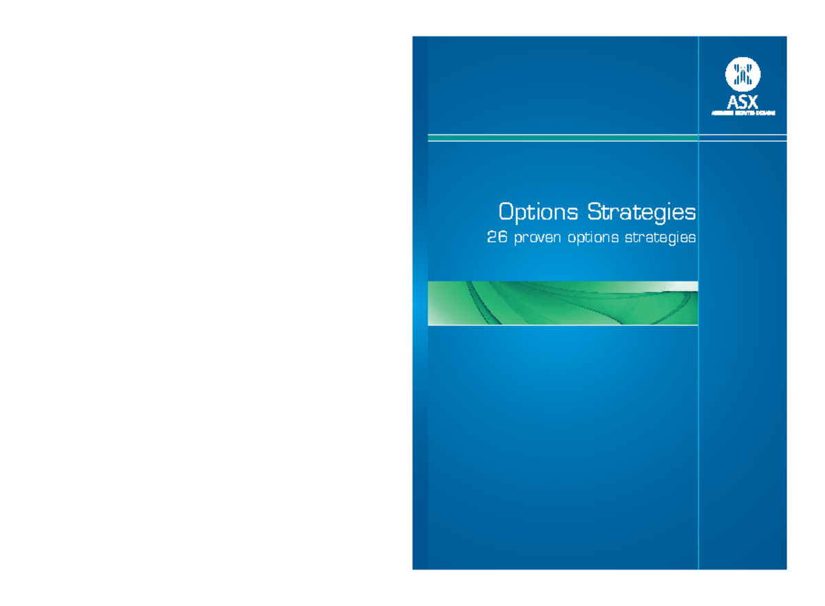 Understanding Strategies - Options Strategies 26 proven options ...