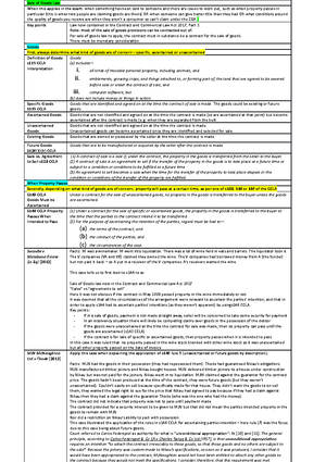 Commercial law case summaries - Tarling v Baxter Seller holding on to ...