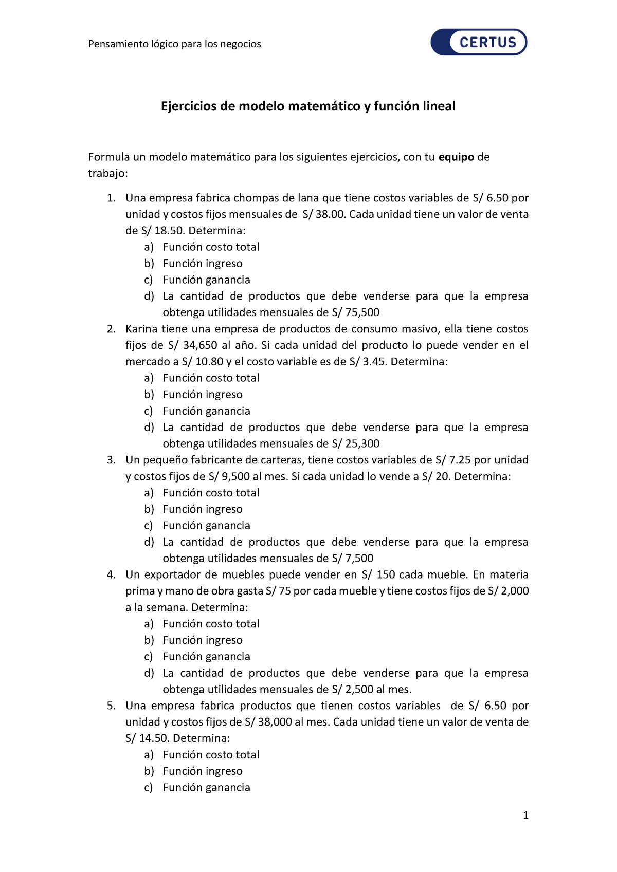 Sesión 13 Ejercicios 1 - ¡Demasiado corto! Tu título es demasiado corto.  Por favor, incluye un - Studocu