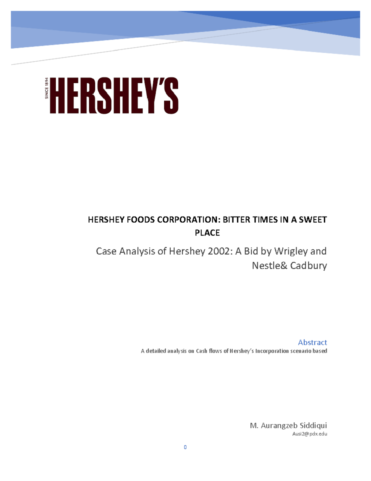 the hershey company case study