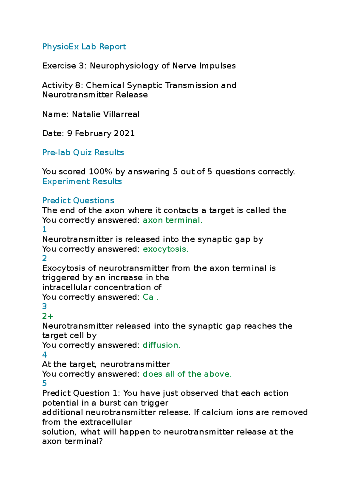 Physio Ex Exercise 3 Activity 6 - cfkexax