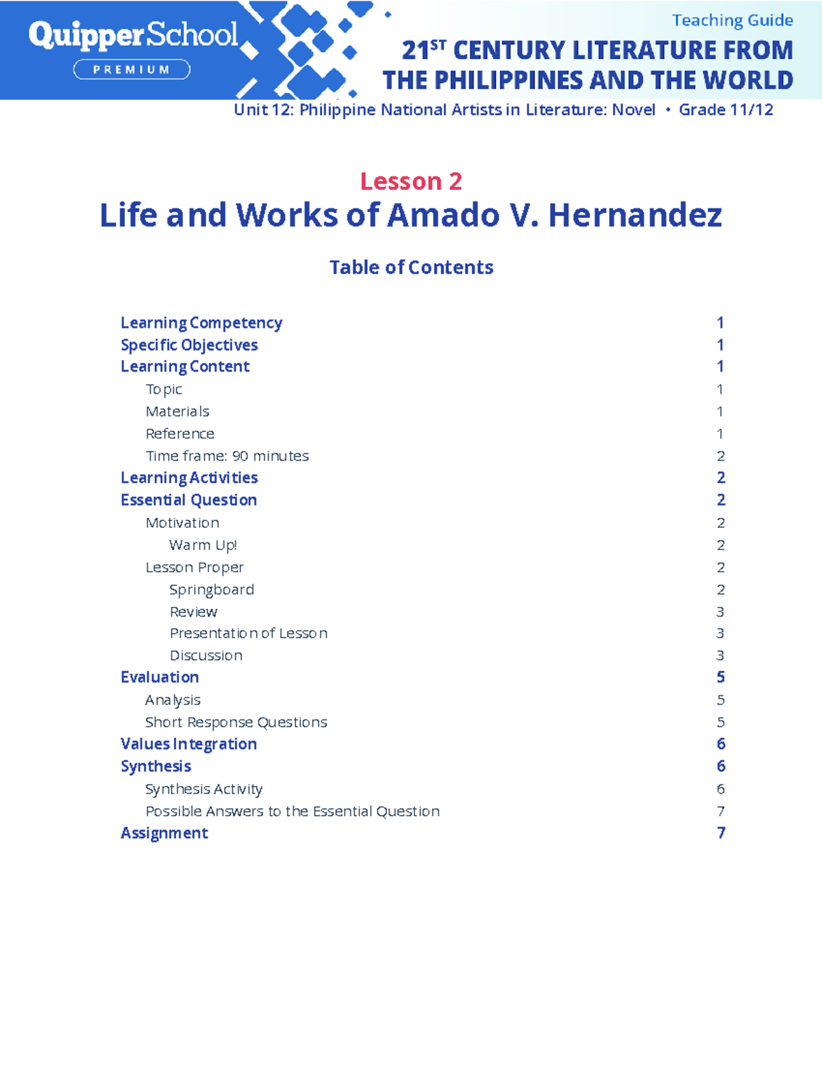 FirstReporter Hdowak Life and Works of Amado V. Hernandez Lesson