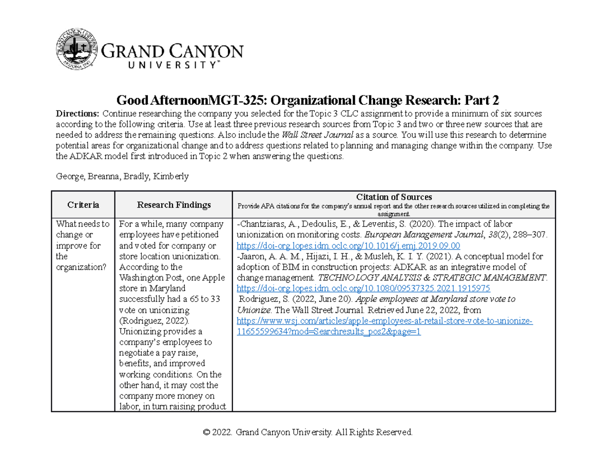 msu mgt 325 case study 2