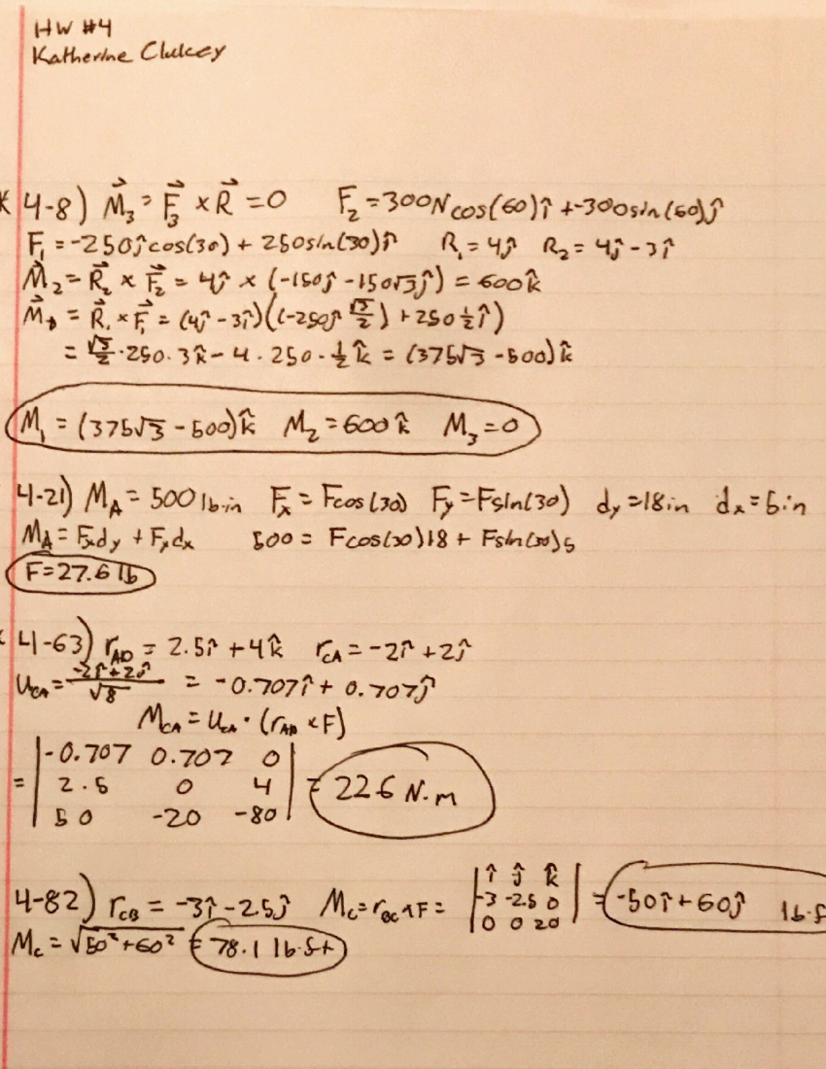 Mee 150 Assignment 4 Mee 150 Applied Mechanics Statics Studocu