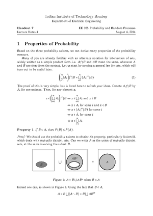 Lect6 notes - Probability and Random Processes - Indian Institute of ...