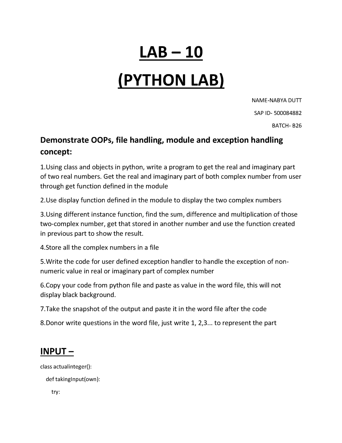 week 10 assignment python sql statements lab