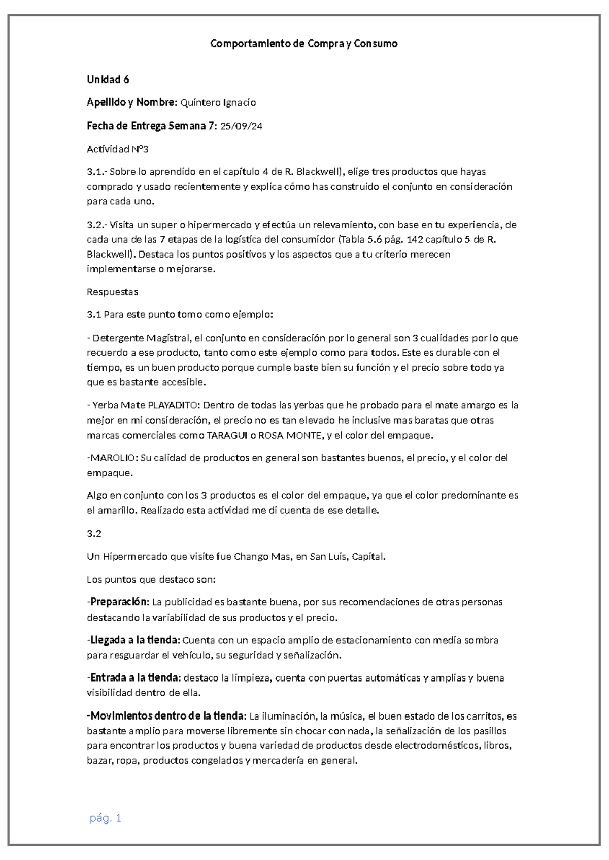 Actividad 3 Quintero Ignacio Comportamiento de Compra y Consumo