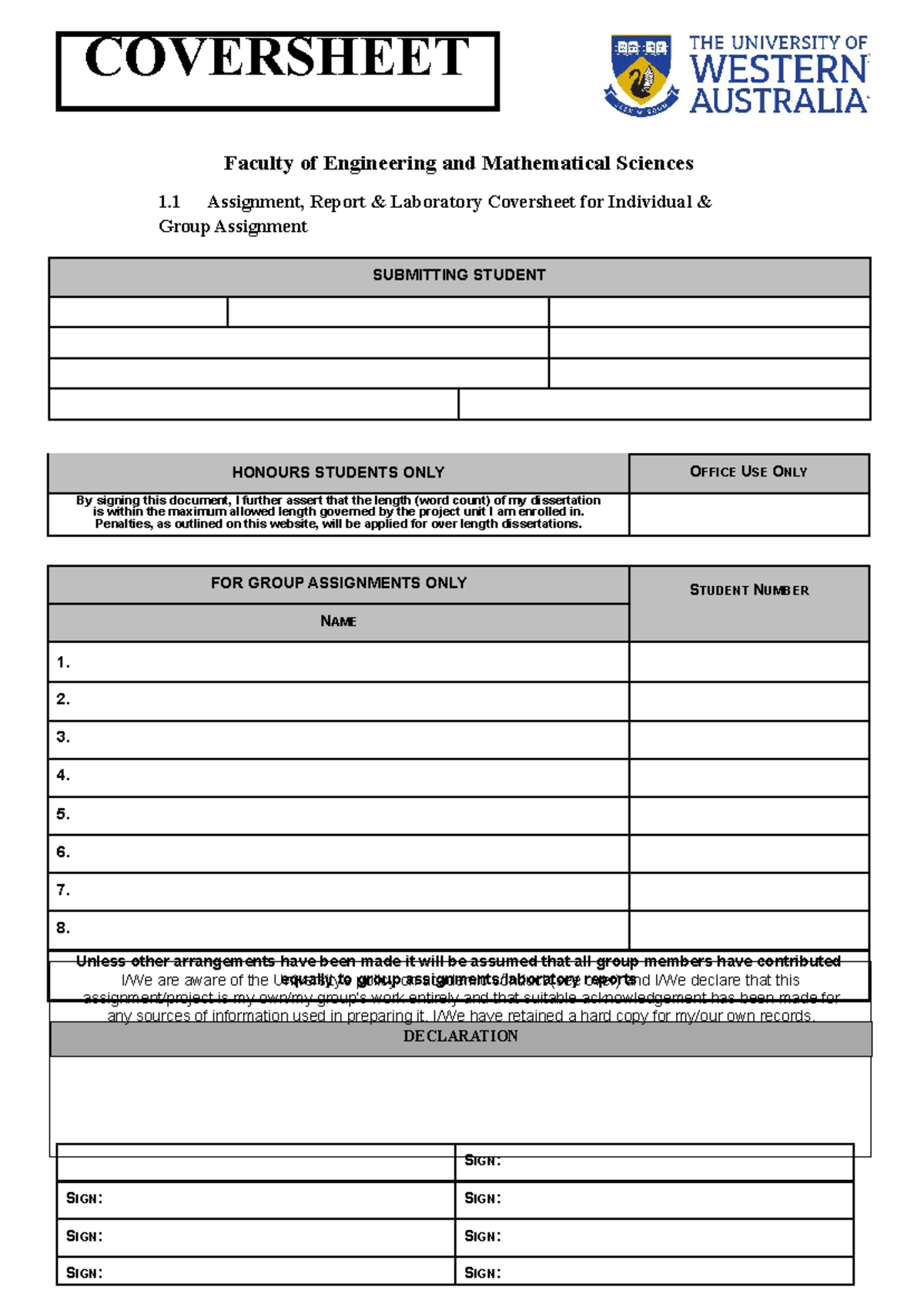 Lab 1 Report sample - 98% - Faculty of Engineering and Mathematical ...