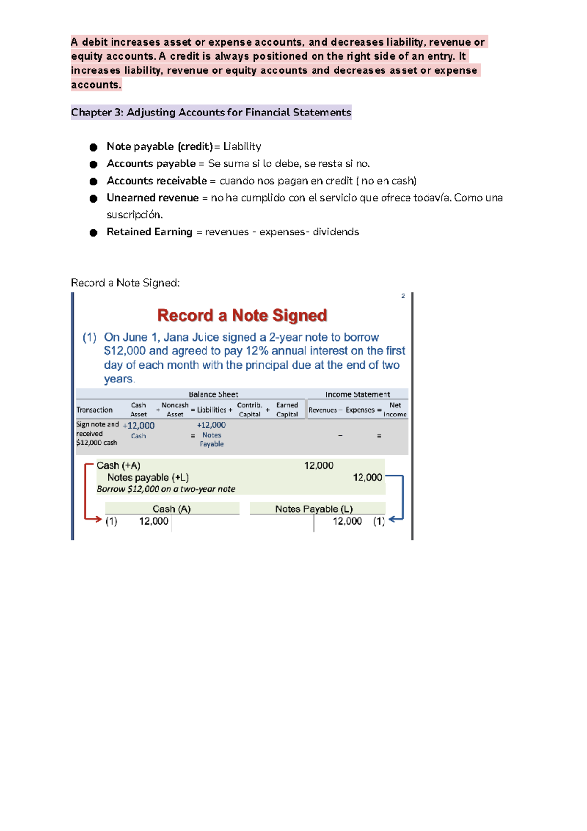 Chapter 3 Adjusting Accounts For Financial Statements Equity Accounts
