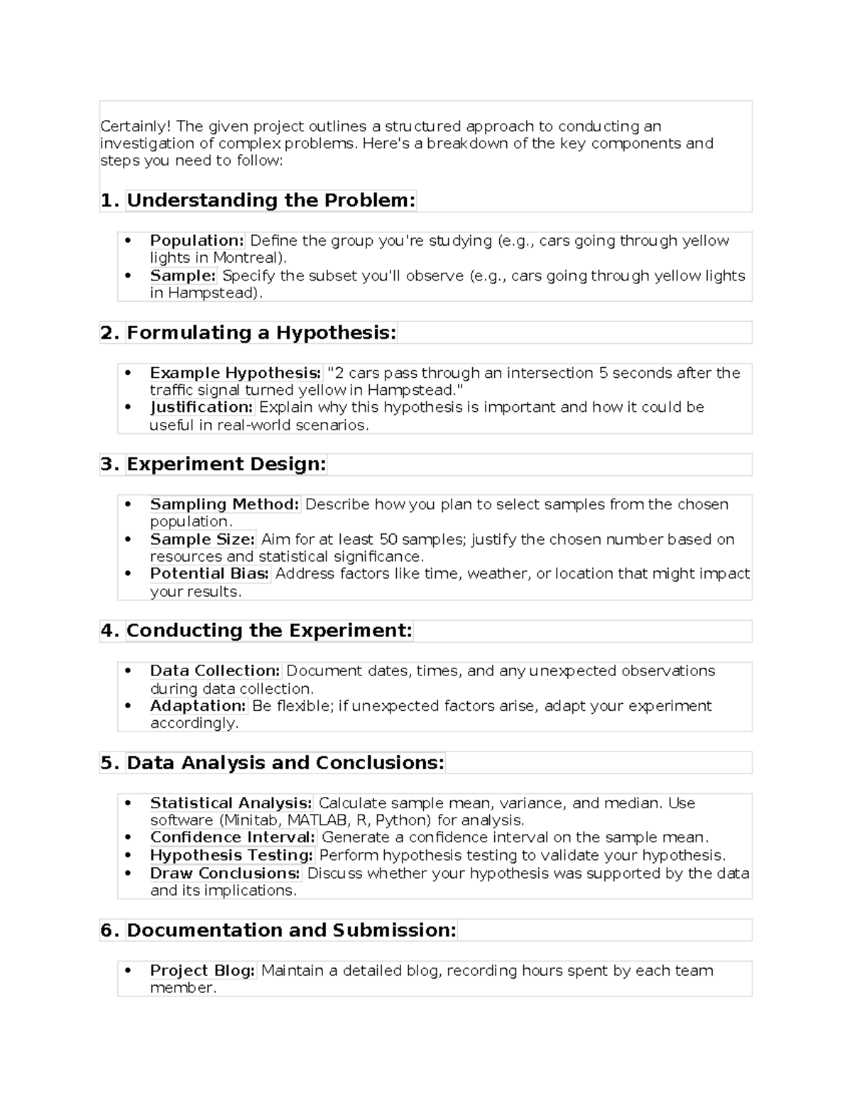 ENGR 371 Project - Certainly! The given project outlines a structured ...