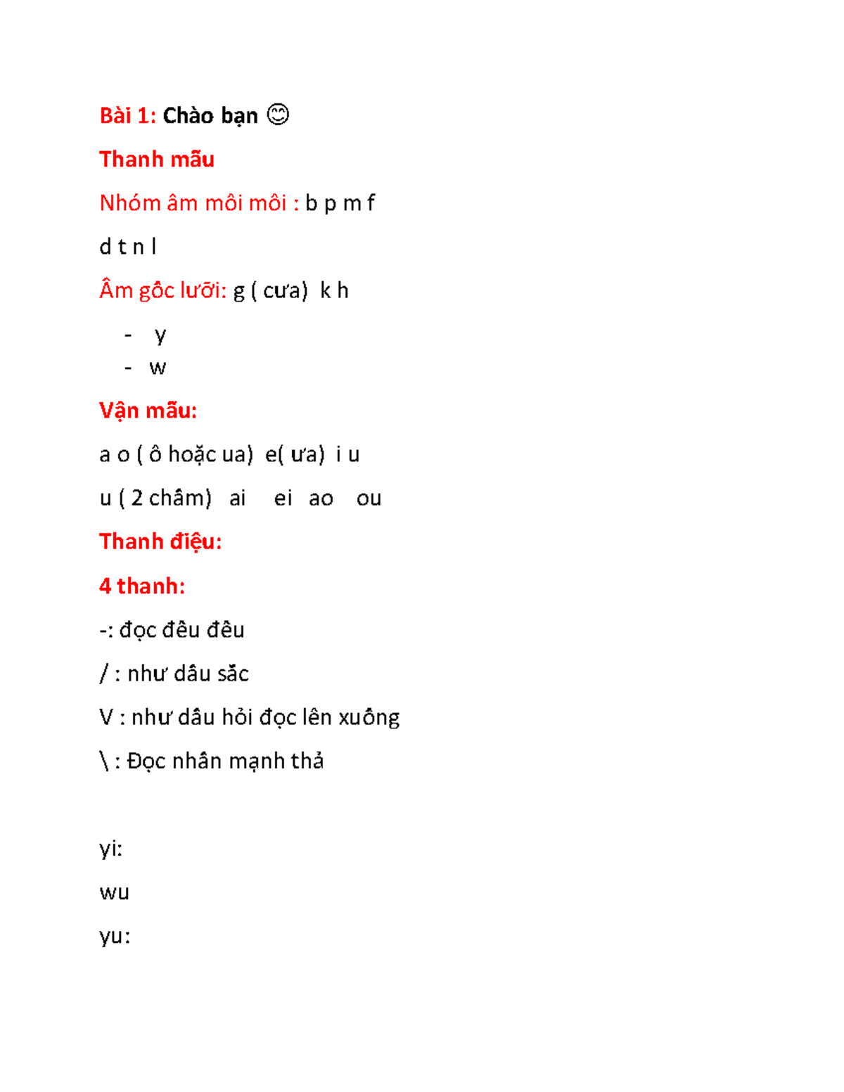 Bài1 bai 1 trung ghi bài Bài 1 Chào b nạ 🐀 Thanh mẫẫu Nhóm âm môi