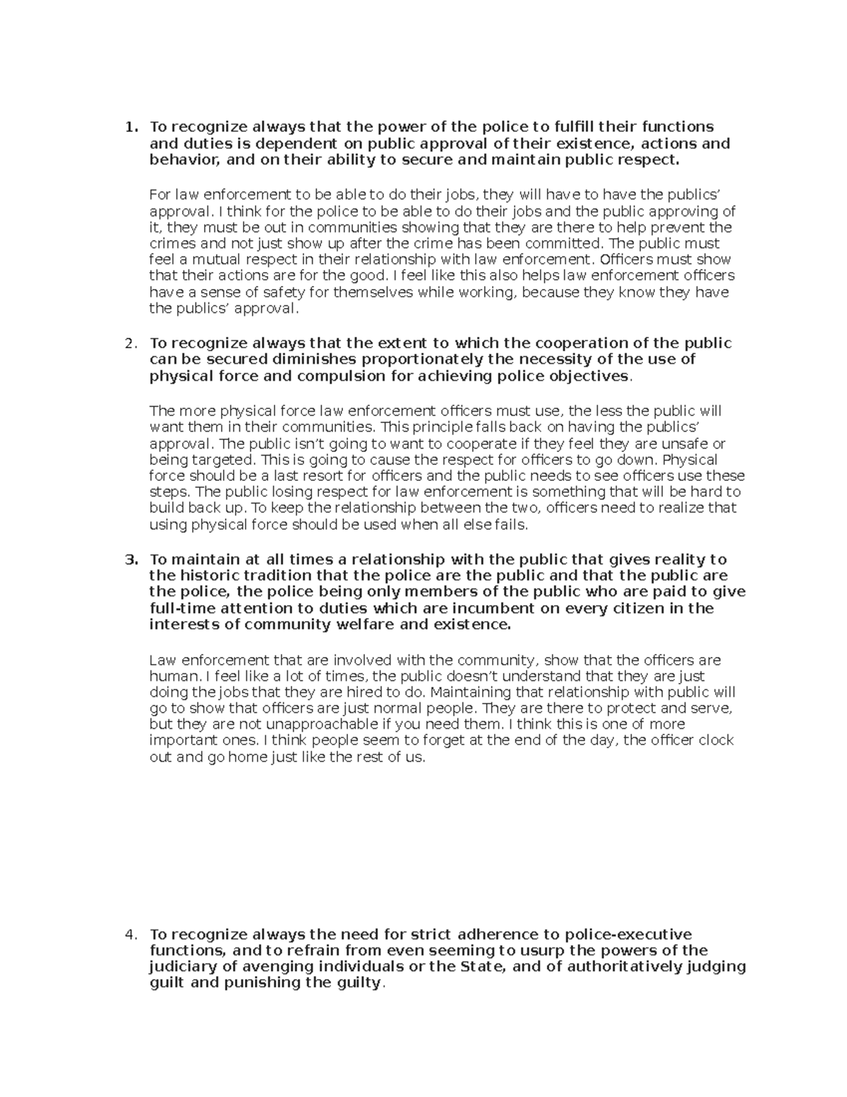Law Enforcement Discussion Board - To recognize always that the power ...