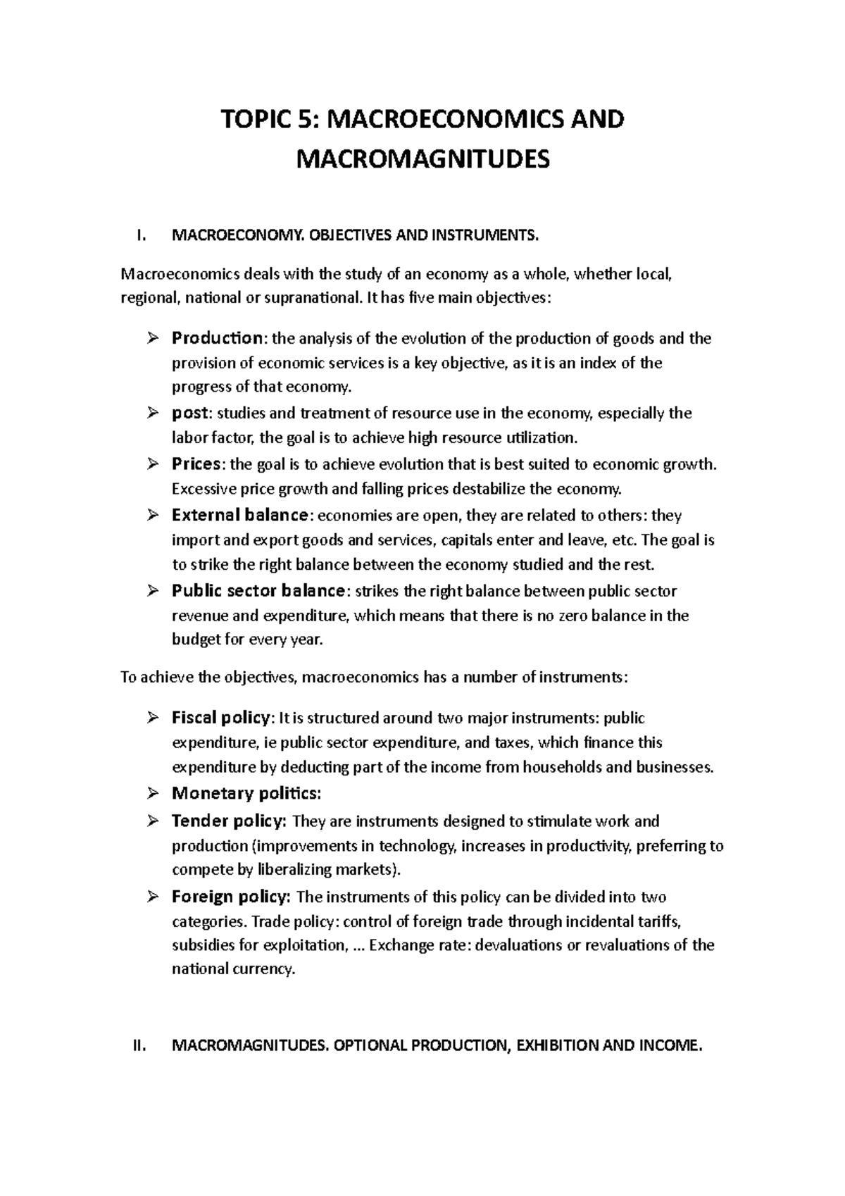 Unit 5 - Lecture Notes 5 - TOPIC 5: MACROECONOMICS AND MACROMAGNITUDES ...