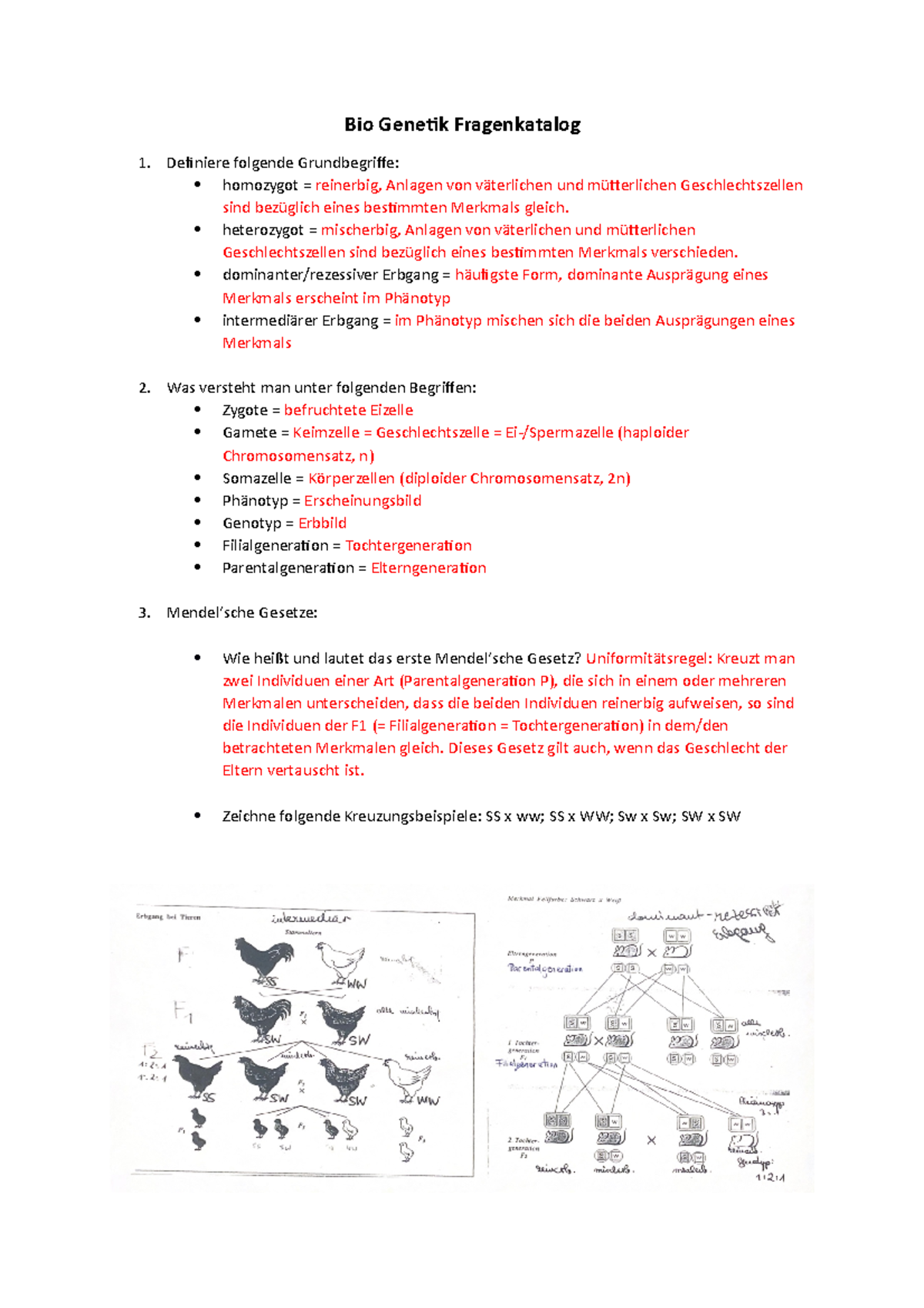 Bio Klausur Genetik Mit Lösungen Genetik Fragenkatalog[ 85] - Bio Genetik Fragenkatalog Definiere